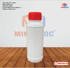 CHAI NHỰA PET TRÒN TRƠN 500ML