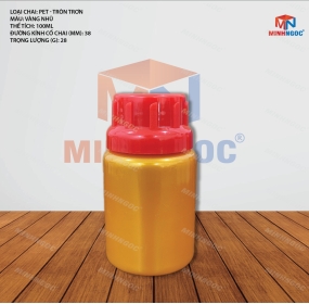 CHAI NHỰA PET TRÒN TRƠN 100ML