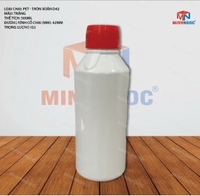 CHAI NHỰA PET TRÒN 3 CÁNH 500ML