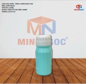 CHAI NHỰA HDPE TRÒN 3 CÁNH 250ML