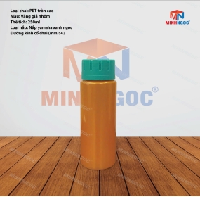 CHAI NHỰA PET TRÒN CAO 250ML