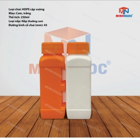 CHAI NHỰA HDPE CẶP 250ML