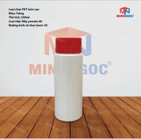 CHAI NHỰA PET TRÒN CAO 250ML