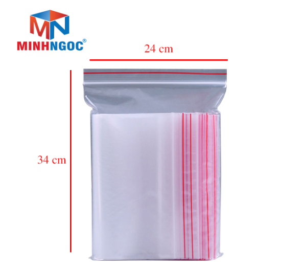 TÚI ZIPPER CHỈ ĐỎ