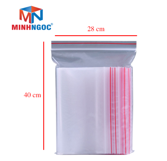 TÚI ZIPPER CHỈ ĐỎ