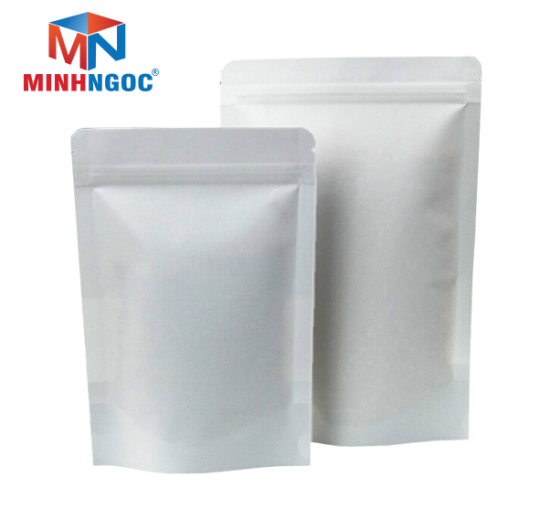 TÚI ZIPPER 2 MẶT TRẮNG SỮA