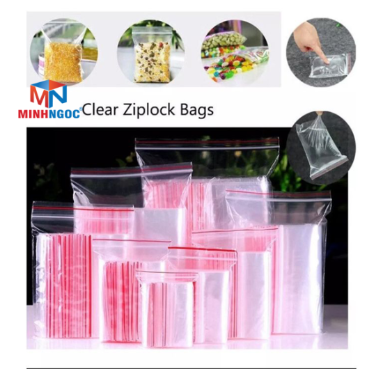 TÚI ZIPPER CHỈ ĐỎ