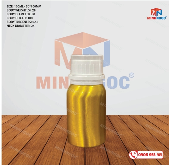 CHAI NHÔM 100ML