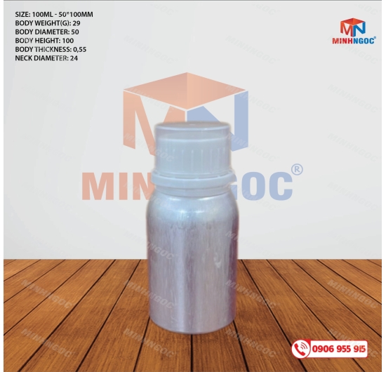 CHAI NHÔM 100ML