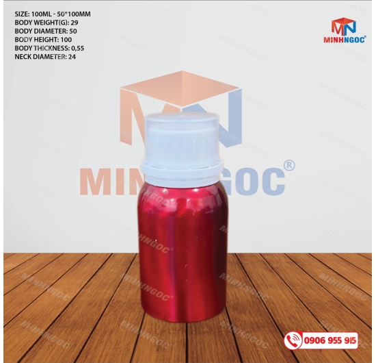 CHAI NHÔM 100ML