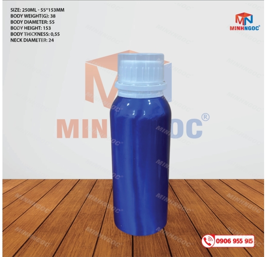 CHAI NHÔM 250ML