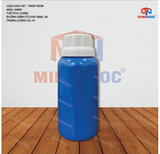 CHAI NHỰA PET TRÒN TRƠN 250ML