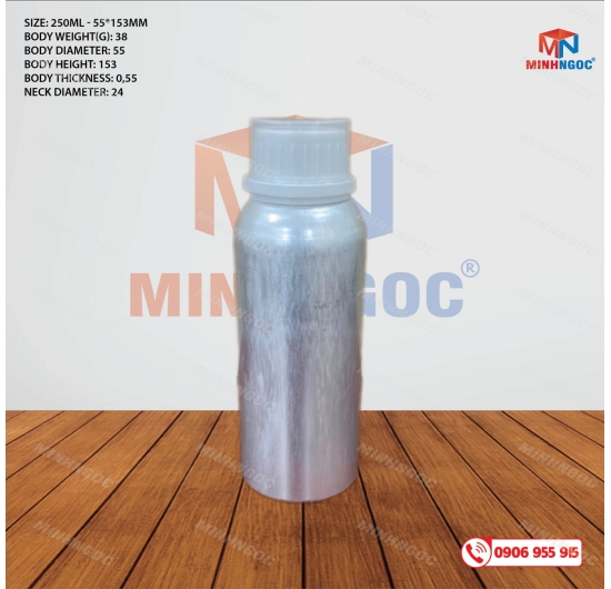 CHAI NHÔM 250ML