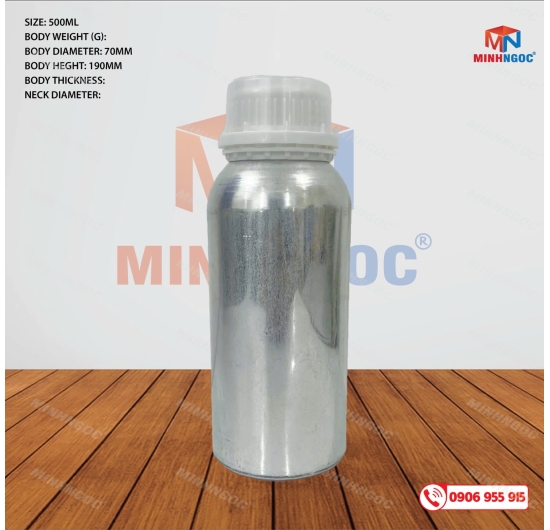 CHAI NHÔM 500ML