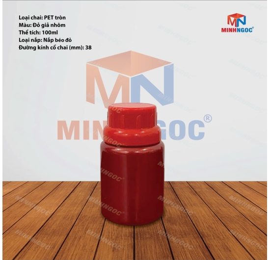 CHAI NHỰA PET TRÒN TRƠN 100ML