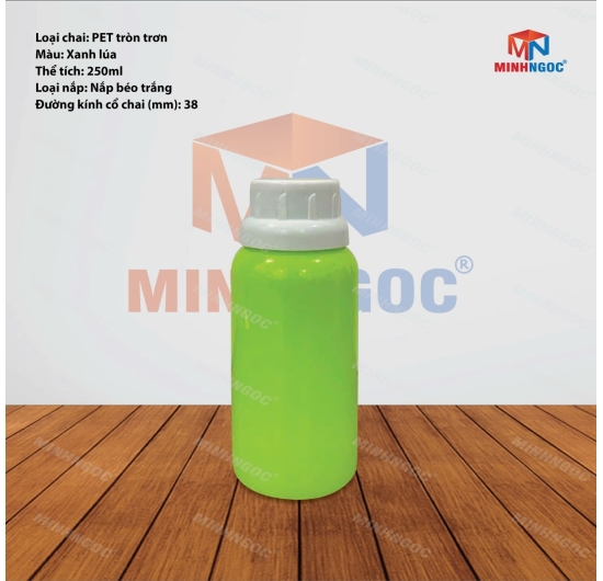 CHAI NHỰA PET TRÒN TRƠN 250ML