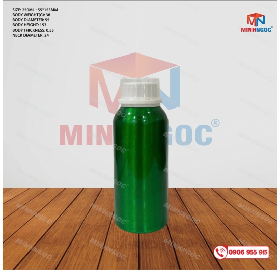 CHAI NHÔM 250ML